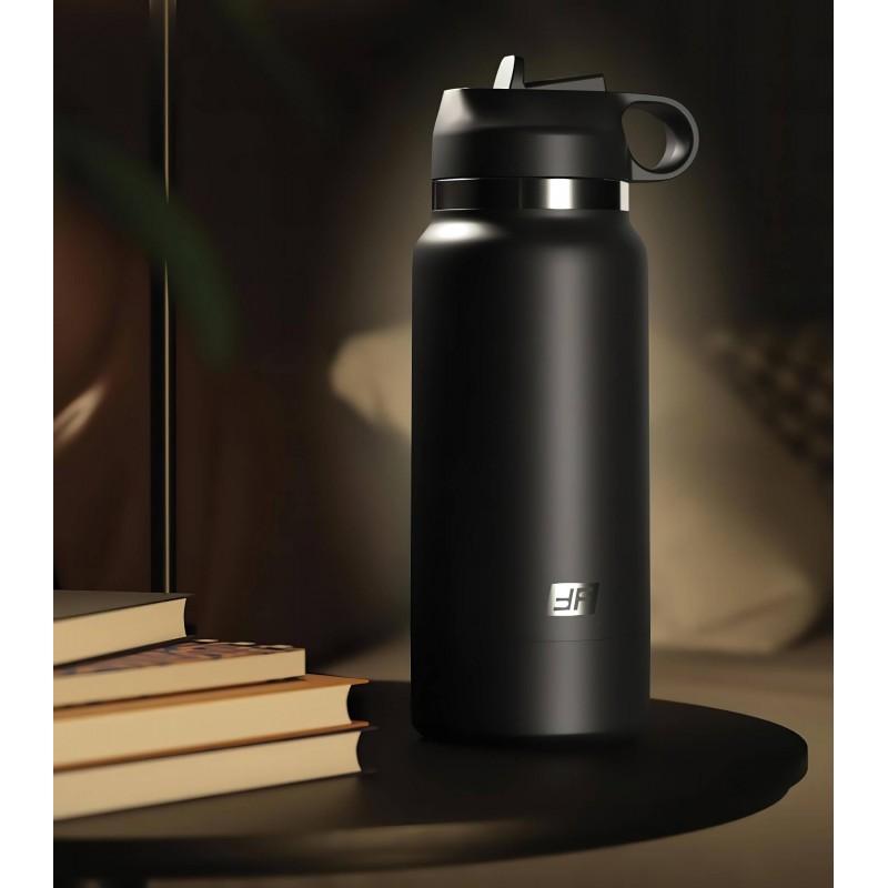 PDX - Fap Flask Thrill Seeker - maszturbátor kulacsban (fekete) 135481 termék bemutató kép