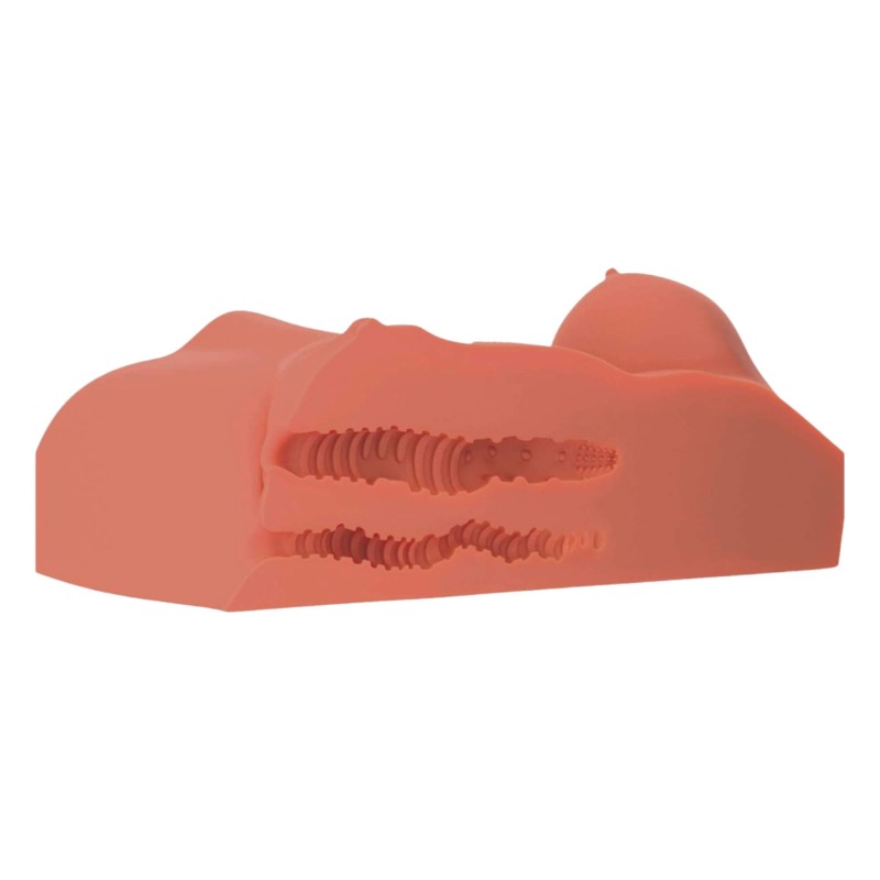 PDX Perfect DD's - torzó két kéjnyílással - (barna) 89777 termék bemutató kép