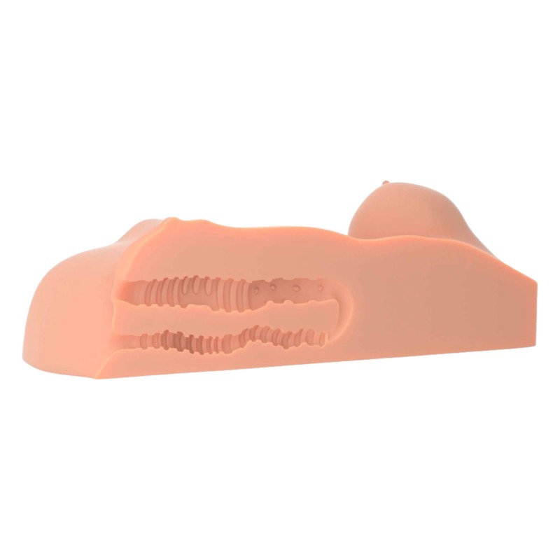 PDX Perfect DD's - torzó két kéjnyílással - (natúr) 89546 termék bemutató kép