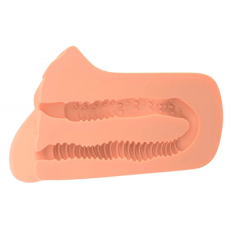 PDX Pick Your Pleasure - 2in1 élethű maszturbátor (natúr) 112953 termék bemutató kép