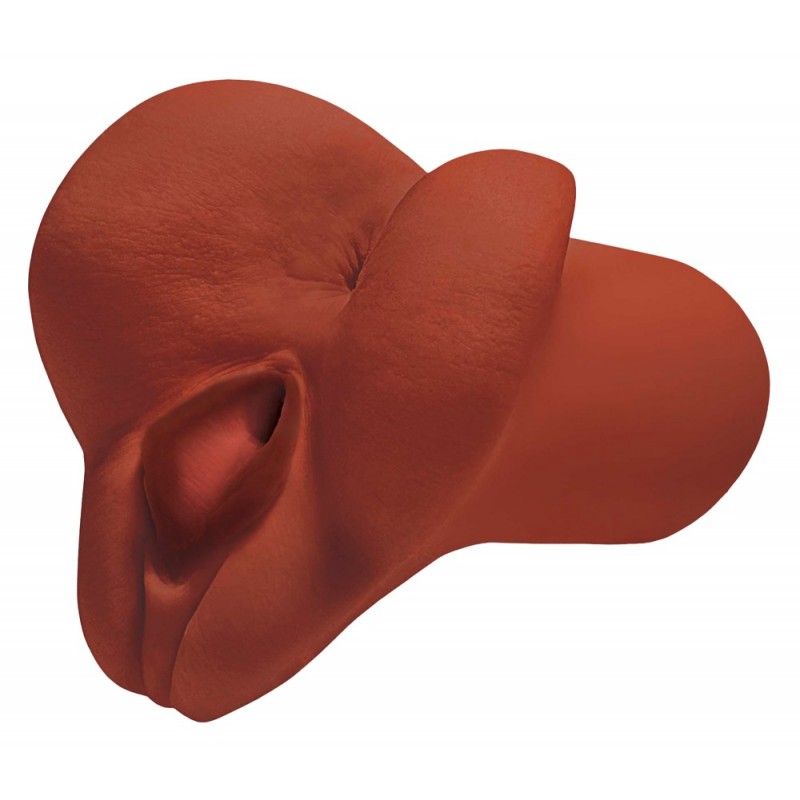 PDX Pick Your Pleasure - 2in1 élethű maszturbátor (barna) 45390 termék bemutató kép