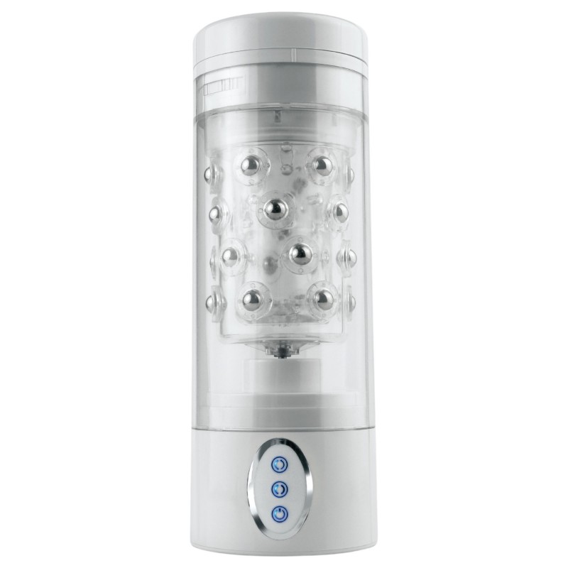 PDX Roto-Bator - vibrációs szájmaszturbátor (fehér) 127226 termék bemutató kép