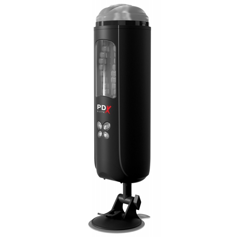 PDX Ultimate Milker - szívó - rezgő maszturbátor (fekete) 46383 termék bemutató kép