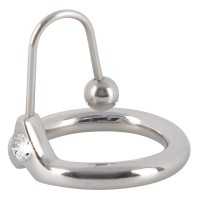 Penisplug - csillogó makkgyűrű gömbös húgycsőtágítóval (ezüst) 33968 termék bemutató kép