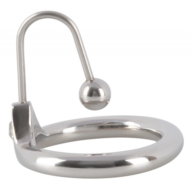 Penisplug - csillogó makkgyűrű gömbös húgycsőtágítóval (ezüst) 33970 termék bemutató kép