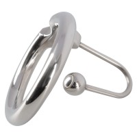 Penisplug - csillogó makkgyűrű gömbös húgycsőtágítóval (ezüst) 33971 termék bemutató kép