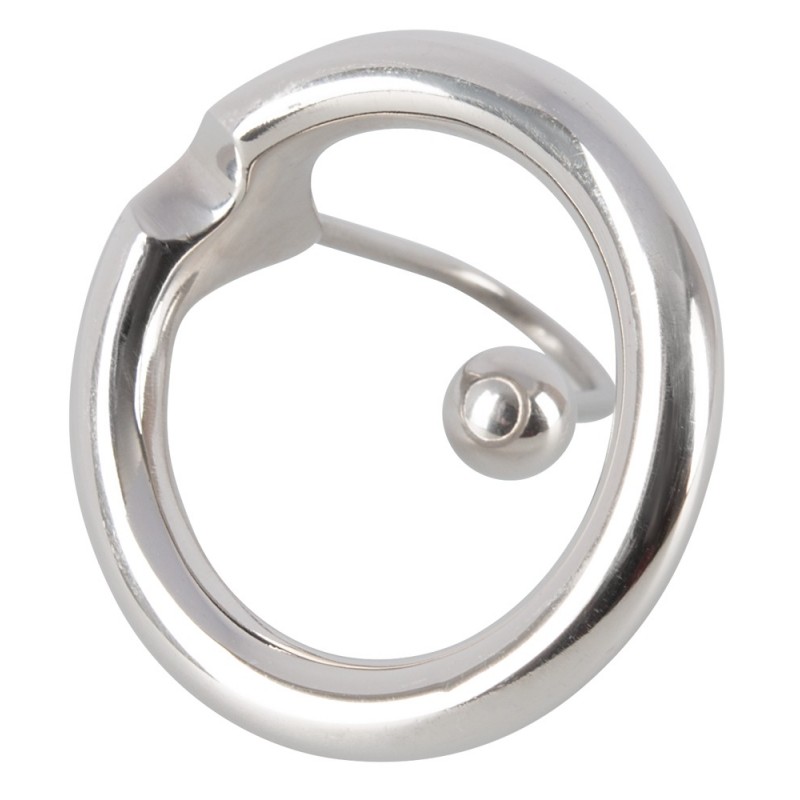 Penisplug - csillogó makkgyűrű gömbös húgycsőtágítóval (ezüst) 58858 termék bemutató kép