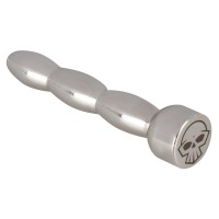 Penisplug - lépcsős, halálfejes acél húgycsőtágító ékszer (0,6-0,8cm) 59586 termék bemutató kép