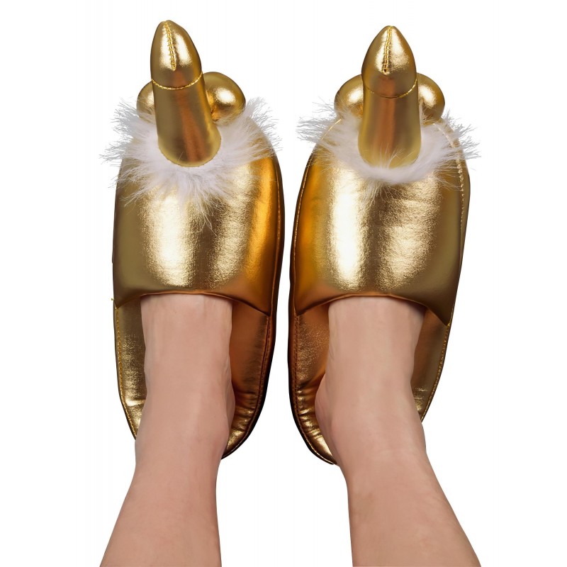 Péniszes papucs - arany 113979 termék bemutató kép