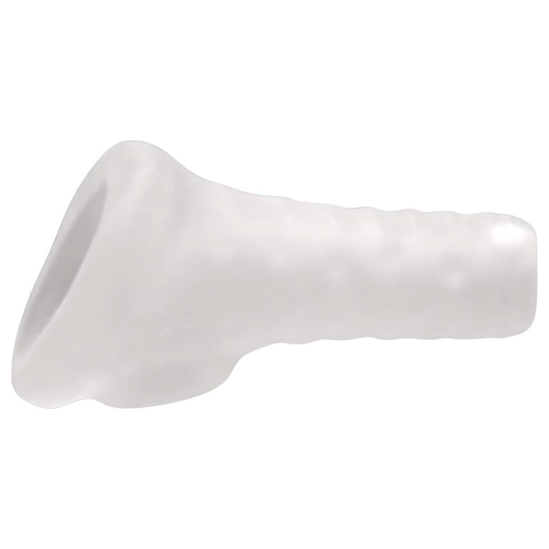 Perfect Fit Breeder - fehér nyitott végű, vastagító péniszköpeny (10 cm) 159608 termék bemutató kép