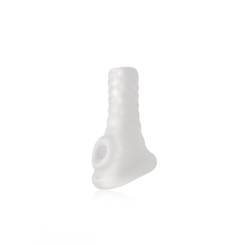 Perfect Fit Breeder - nyitott péniszköpeny (10 cm) - fehér 67091 termék bemutató kép