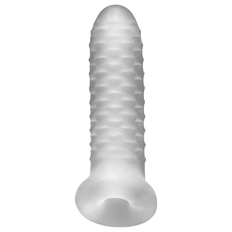 Perfect Fit - Fat Boy Checker Box - péniszköpeny (15 cm, fehér) 136359 termék bemutató kép