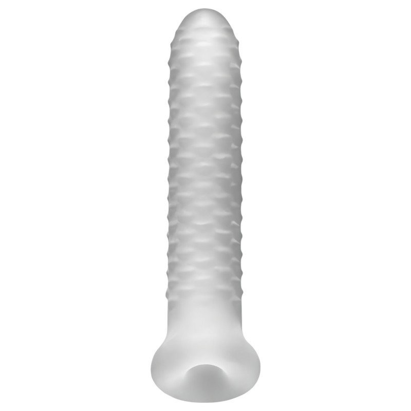 Perfect Fit - Fat Boy Checker Box - péniszköpeny (19 cm, fehér) 135984 termék bemutató kép