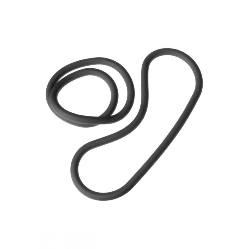 Perfect Fit Slim Wrap 12 - vékony péniszgyűrű - fekete (30cm) 67081 termék bemutató kép