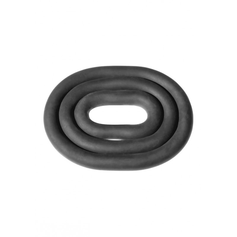 Perfect Fit Ultra Wrap - vastag péniszgyűrű szett - fekete (3db) 68857 termék bemutató kép