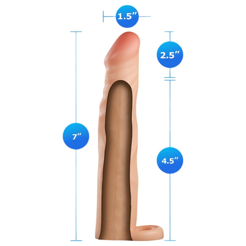 Performance Plus 2,5 - heregyűrűs péniszköpeny (natúr) 123558 termék bemutató kép