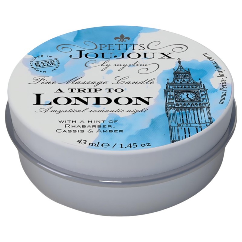 Petits Joujoux London - erotikus masszázsgyertya rebarbara-amber (43 ml) 155317 termék bemutató kép
