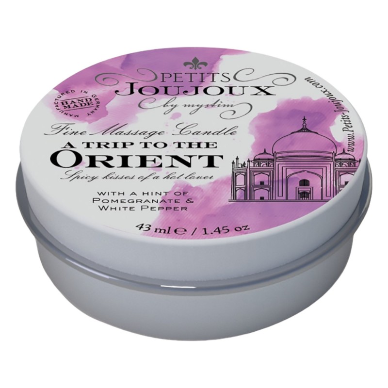 Petits Joujoux Orient - masszázsgyertya 43 ml - gránátalmás-fehérbors 92085 termék bemutató kép