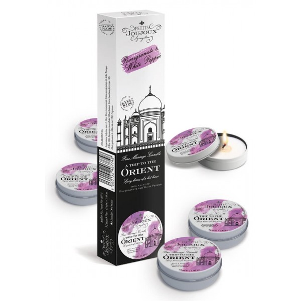 Petits Joujoux - masszázsgyertya - gránátalmás-fehérbors (5x43ml)