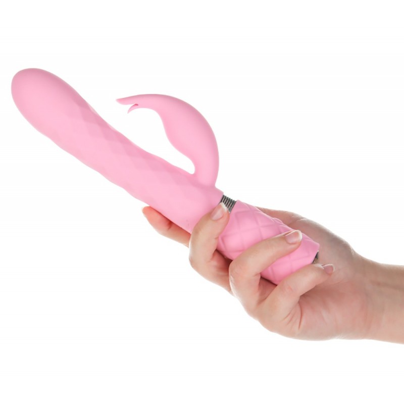 Pillow Talk Lively - akkus, csiklókaros vibrátor (pink) 52627 termék bemutató kép