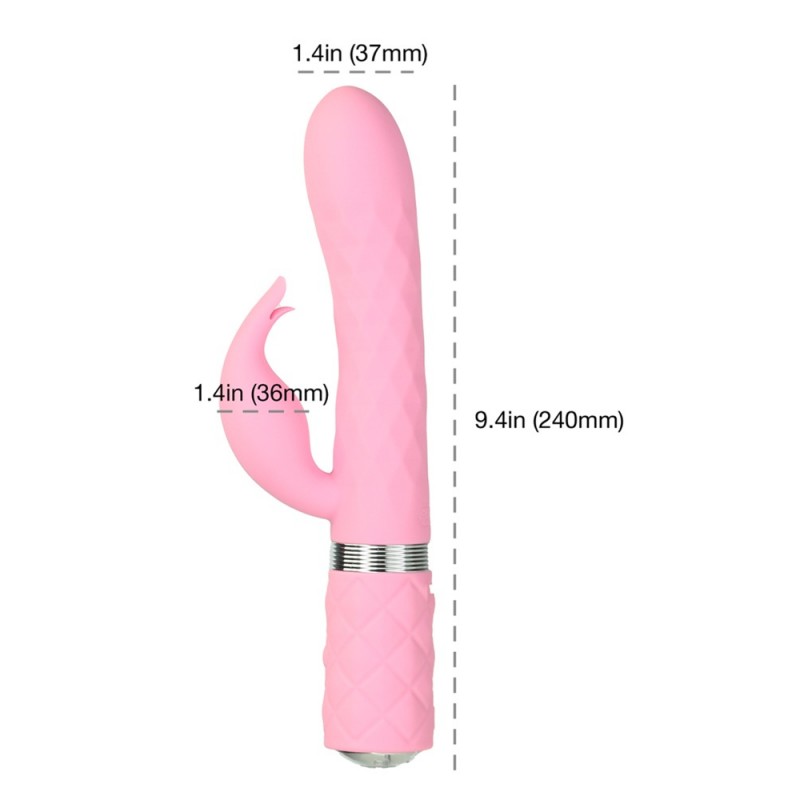 Pillow Talk Lively - akkus, csiklókaros vibrátor (pink) 52630 termék bemutató kép