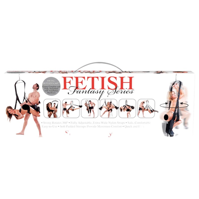 Pipedream Fetish Fantasy - 360 fokos forgó szexhinta (fekete) 169800 termék bemutató kép