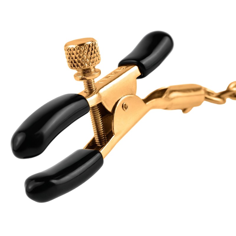 Pipedream Fetish Fantasy Gold - mellbimbó csipesz (arany) 118186 termék bemutató kép