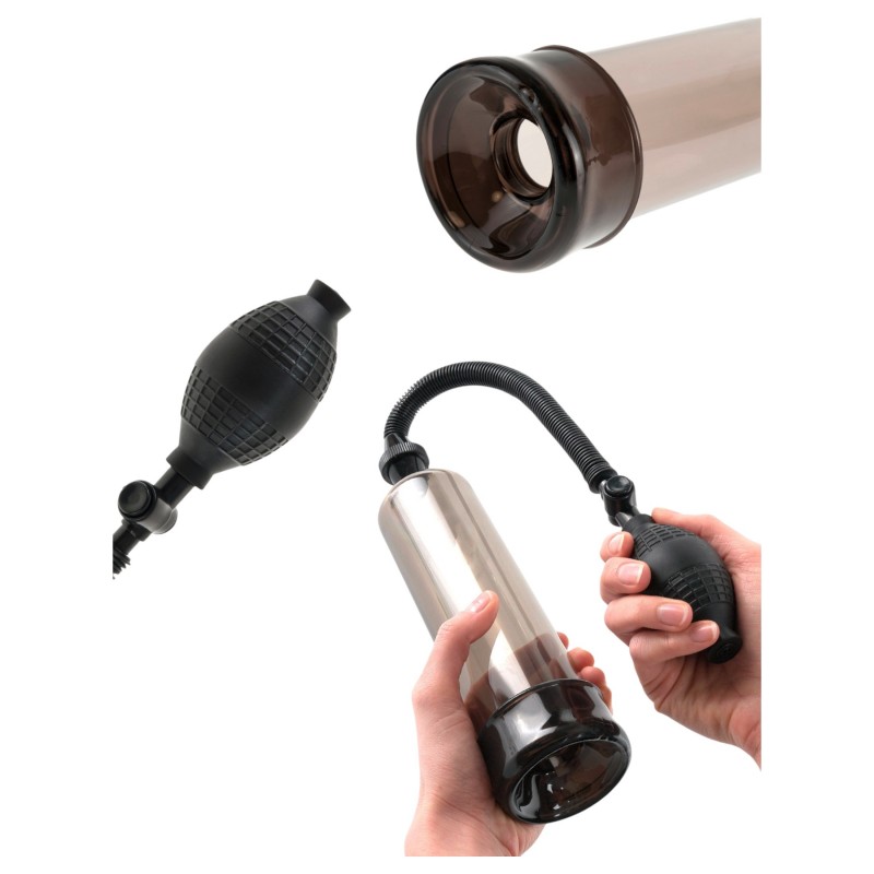 Pipedream - Pump Worx Beginner's - fekete péniszpumpa (19 cm) 136983 termék bemutató kép