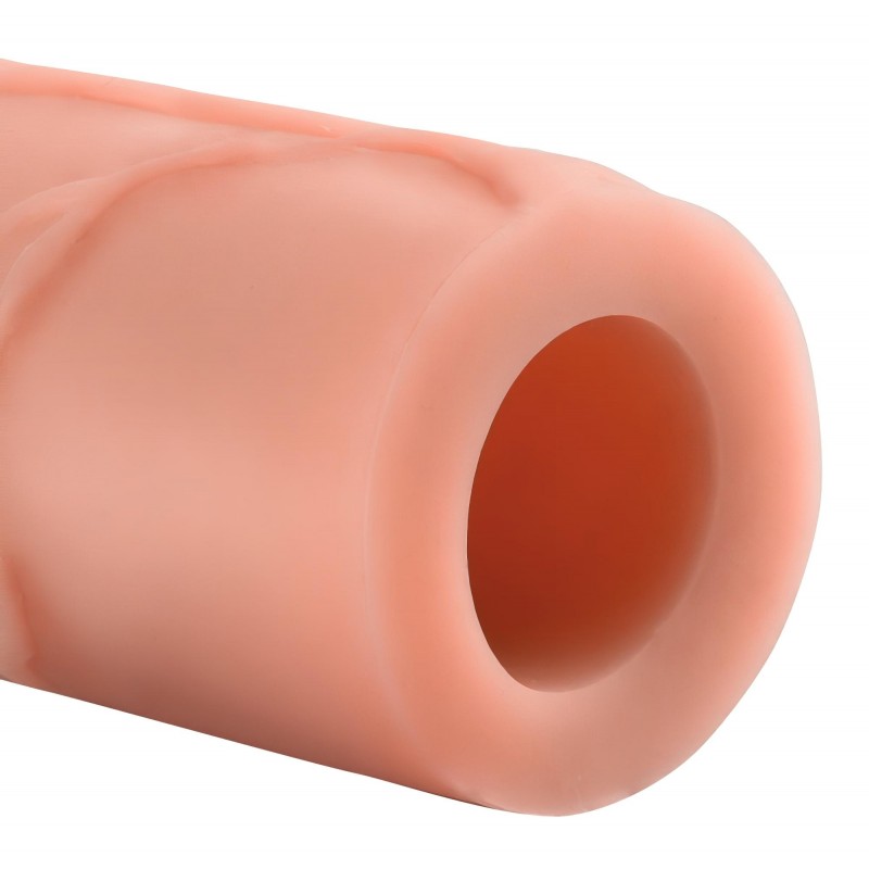 Pipedream - X-TENSION Mega 3 - élethű péniszköpeny (22,8 cm, natúr) 136619 termék bemutató kép