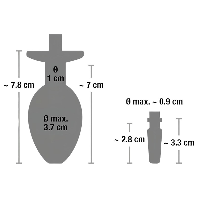 Piss to Ass Plug - üreges anál plug húgycső tágítóval 99115 termék bemutató kép