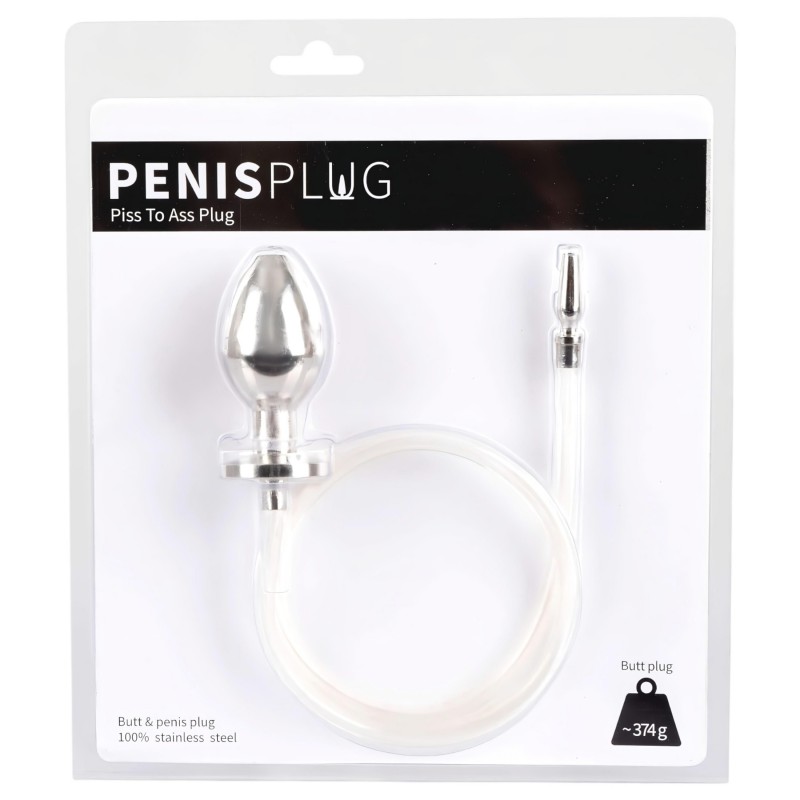 Piss to Ass Plug - üreges anál plug húgycső tágítóval 118153 termék bemutató kép