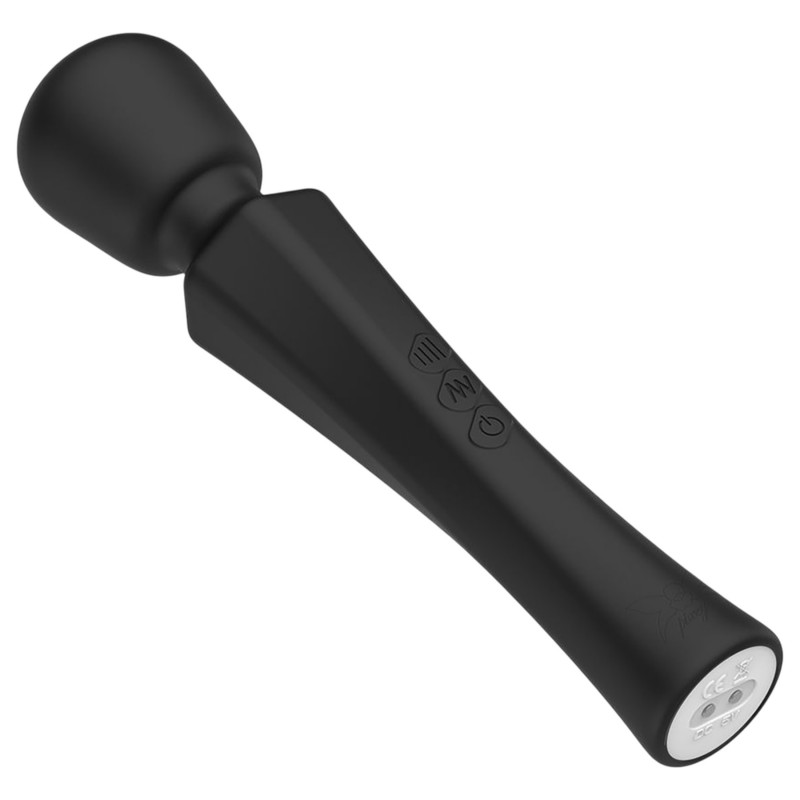 Pixey Aquamini - mini wand vibrátor (fekete) 140103 termék bemutató kép
