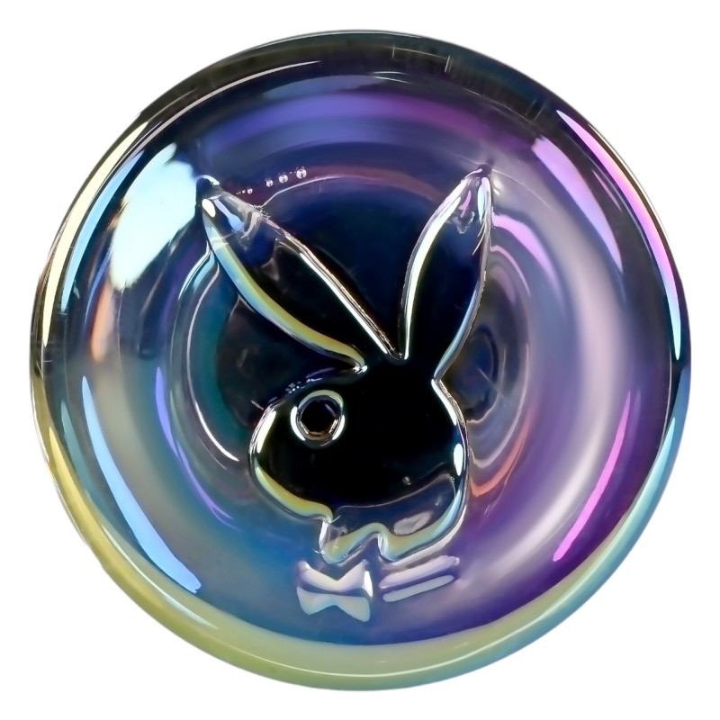 Playboy Jewels - hullámos üveg dildó (átlátszó) 95335 termék bemutató kép