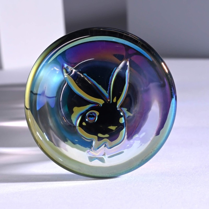 Playboy Jewels - hullámos üveg dildó (átlátszó) 95338 termék bemutató kép