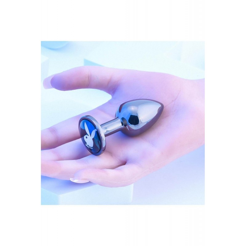 Playboy Tux - anál plug - kicsi (ezüst) 79940 termék bemutató kép