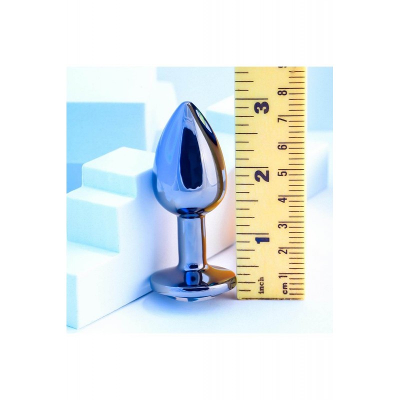 Playboy Tux - anál plug - kicsi (ezüst) 79941 termék bemutató kép