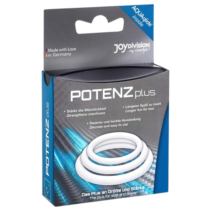 POTENZplus péniszgyűrű - szett (3 db) 130212 termék bemutató kép