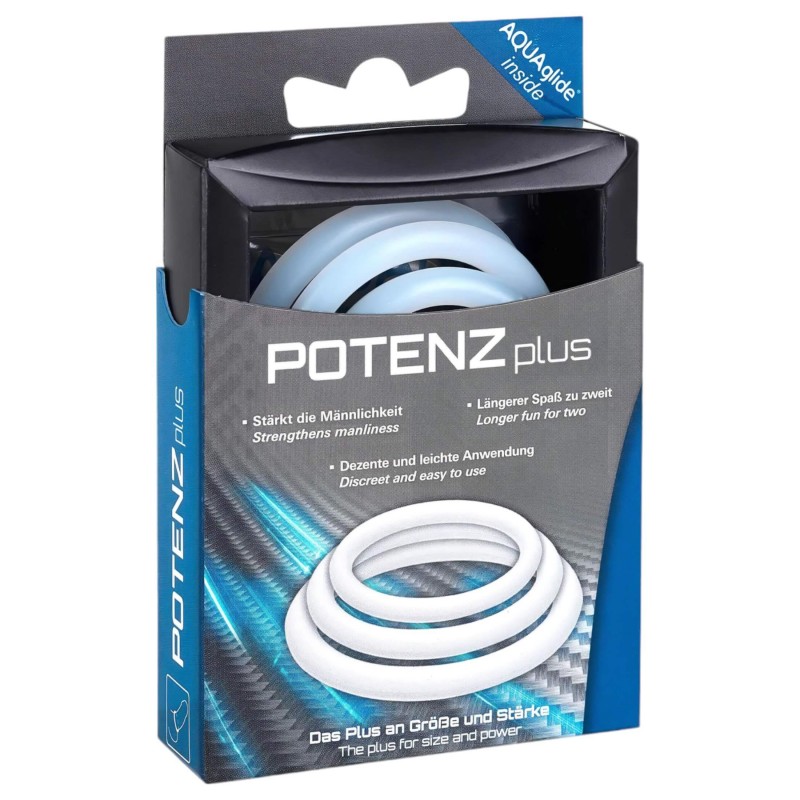 POTENZplus péniszgyűrű - szett (3 db) 130213 termék bemutató kép