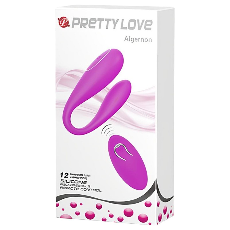 Pretty Love Algernon - akkus, rádiós párvibrátor (lila) 120434 termék bemutató kép
