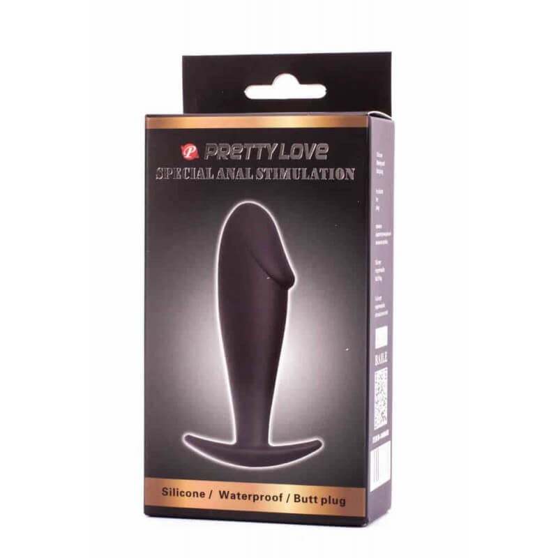 Pretty Love Anal Stimulation Plug - anál plug (fekete) 72162 termék bemutató kép