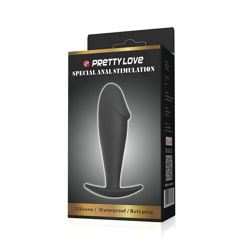 Pretty Love Anal Stimulation Plug - anál plug (fekete) 102421 termék bemutató kép