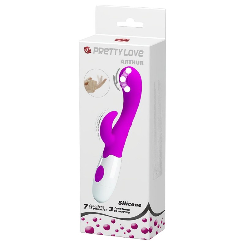 Pretty Love Arthur - mozgó fejes G-pont vibrátor (lila) 120368 termék bemutató kép