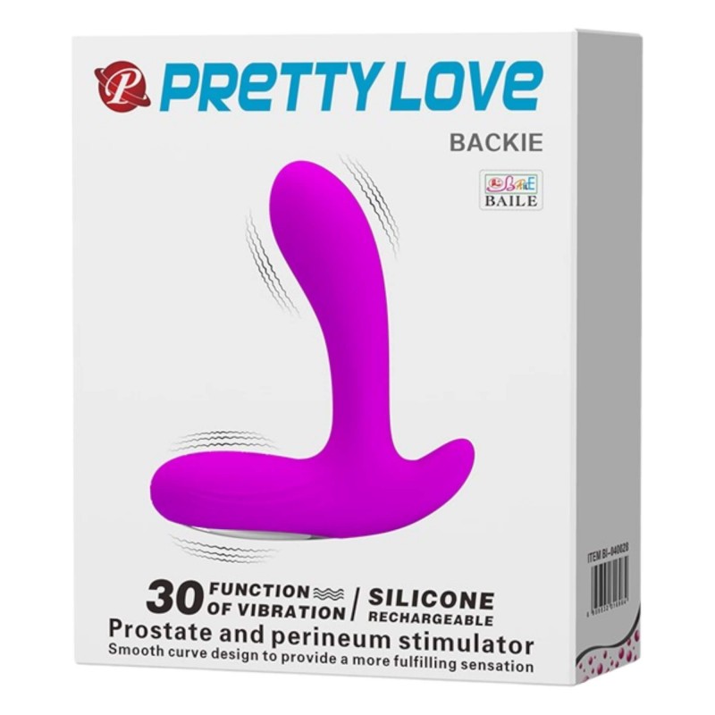 Pretty Love Backie - prosztata vibrátor (pink) 90812 termék bemutató kép