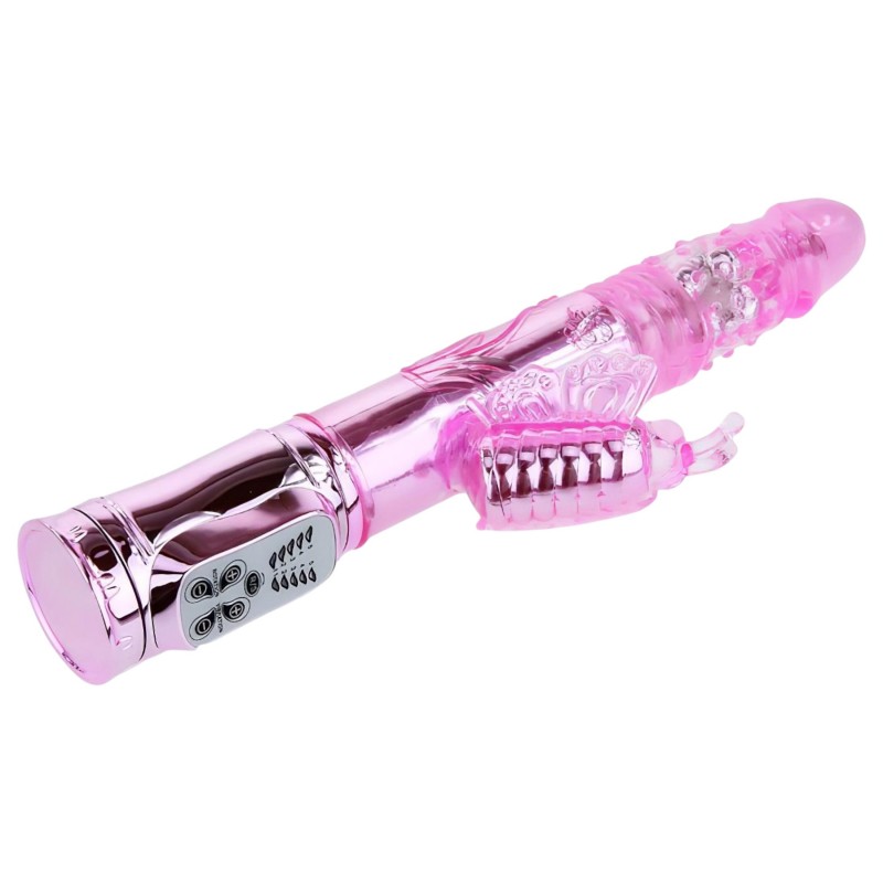 Baile - pillangós, csiklókaros vibrátor (pink) 98303 termék bemutató kép