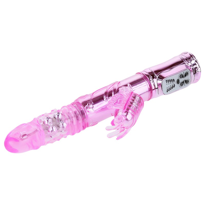 Baile - pillangós, csiklókaros vibrátor (pink) 98304 termék bemutató kép