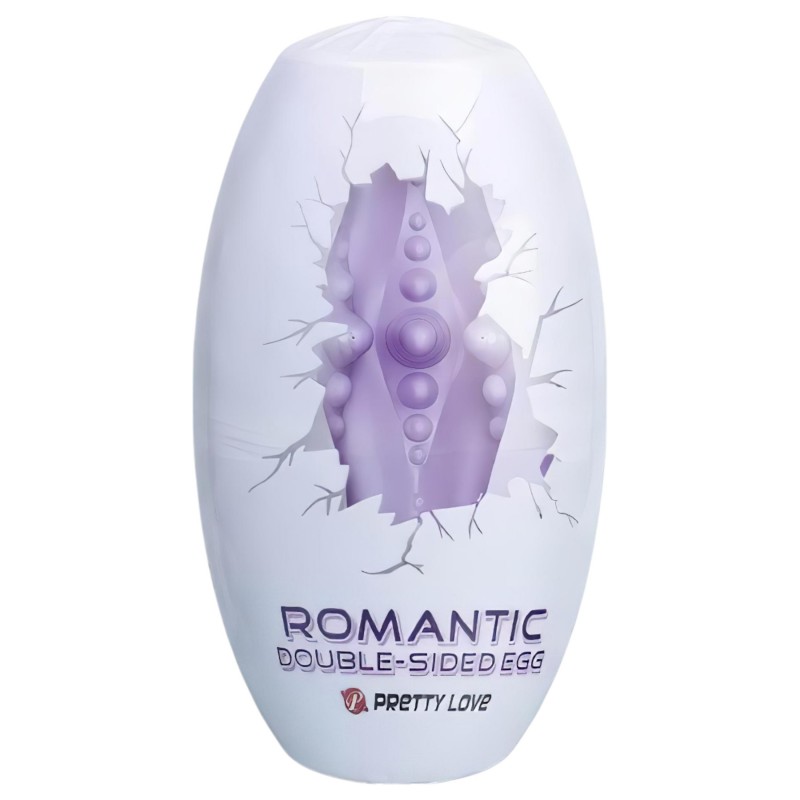 Pretty Love Romantic - maszturbátor tojás férfiaknak - 1 db (lila) 156252 termék bemutató kép