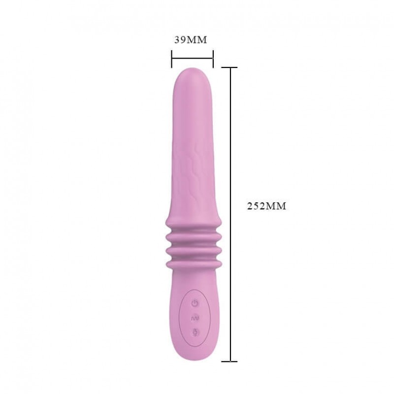 Pretty Love Susie - akkus, vízálló lökő vibrátor (pink) 77199 termék bemutató kép