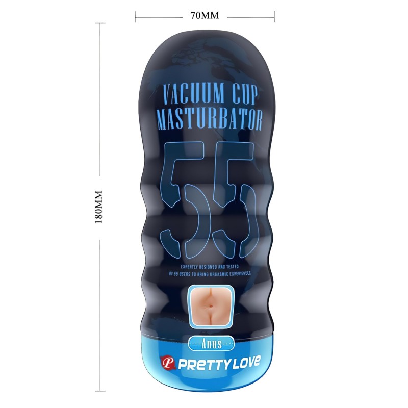 Pretty Love Vacuum Cup - élethű műpopsi maszturbátor (testszínű) 141638 termék bemutató kép