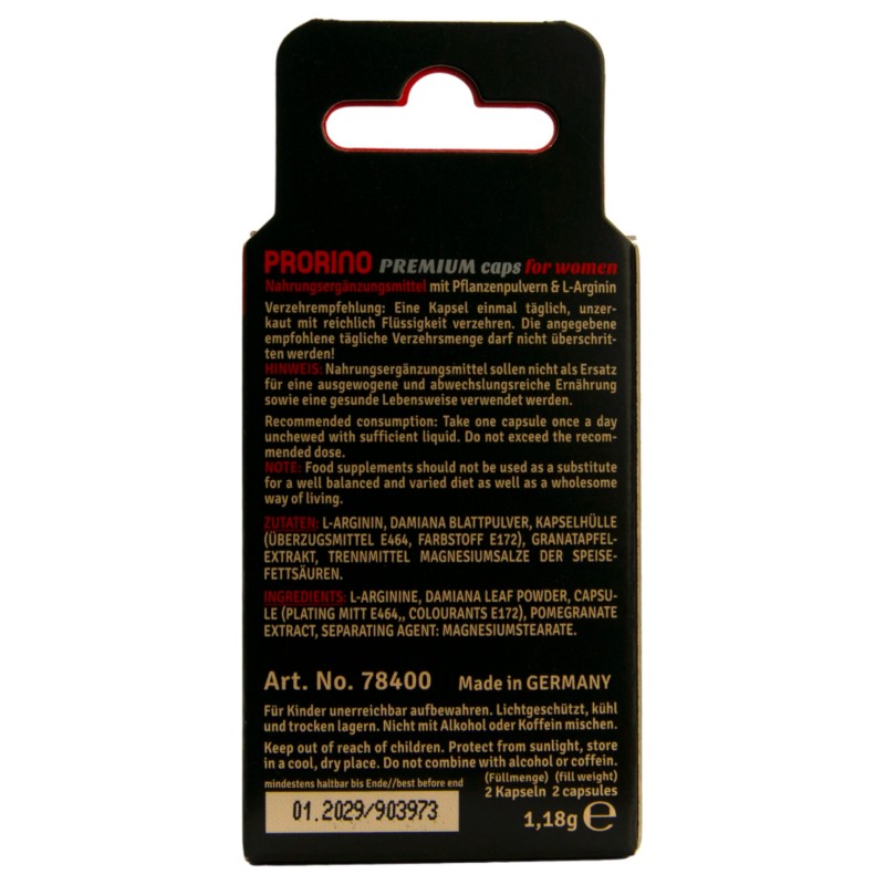 PRORINO - étrend kiegészítő kapszula nőknek (2db) 126185 termék bemutató kép