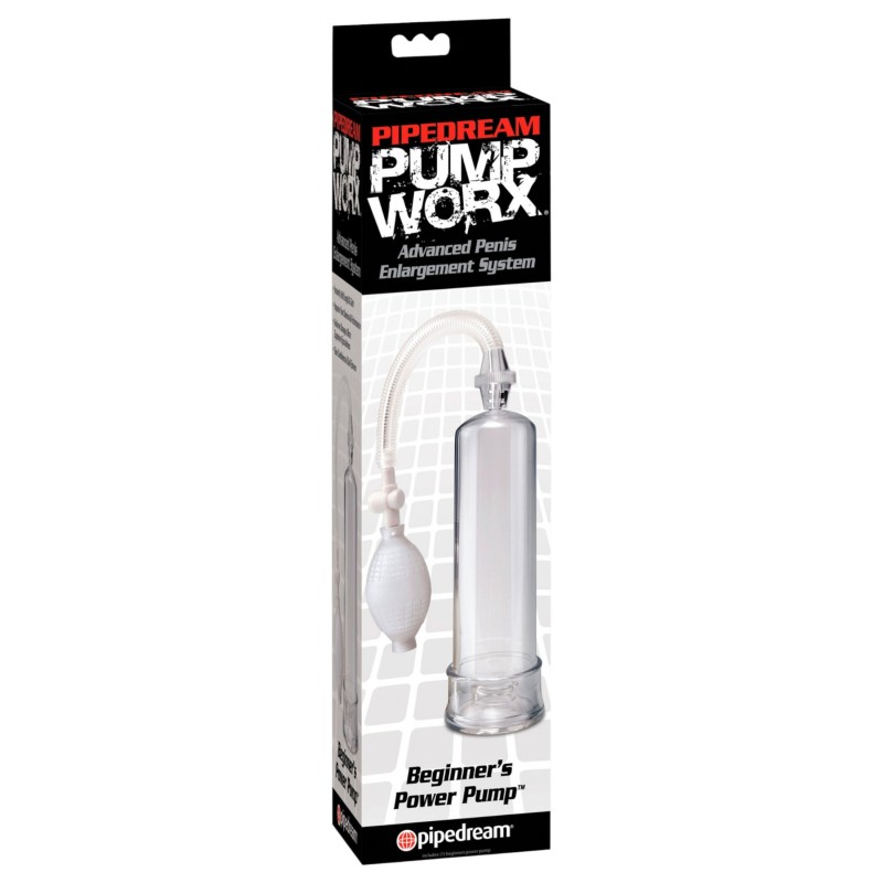 Pipedream - Pump Worx Beginner's - péniszpumpa (áttetsző) 127300 termék bemutató kép
